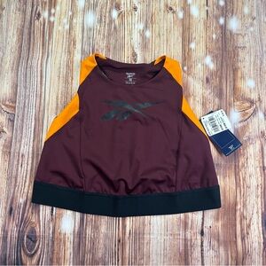 REEBOK women sports bra WOR MESH BRALET Speedwick maroon Size 2X 18W
